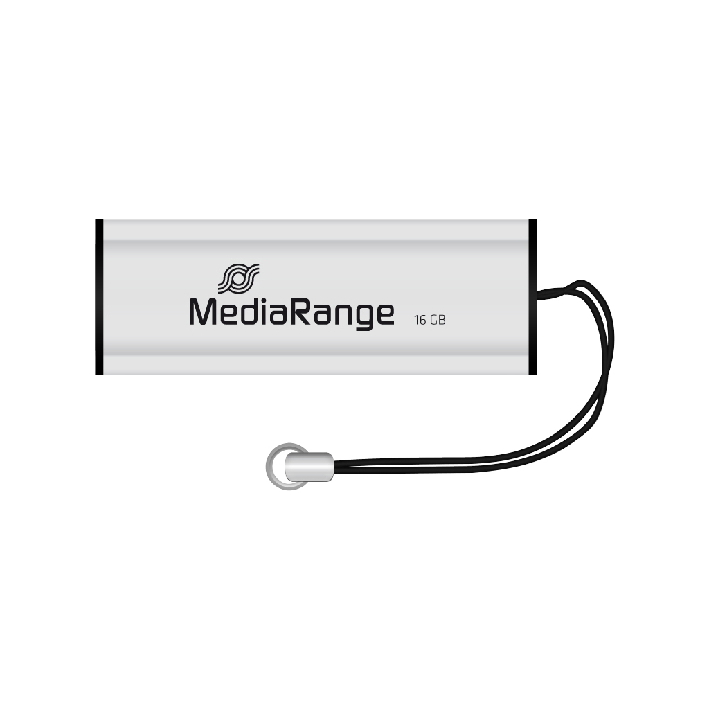 USB флеш накопичувач Mediarange 16GB Black/Silver USB 3.0 (MR915) - зображення 1