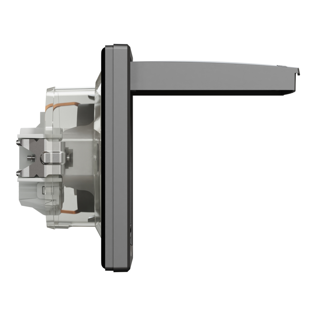Розетка Schneider Electric ASFORA з кришкою, IP44, антрацит (EPH3100371) - изображение 3