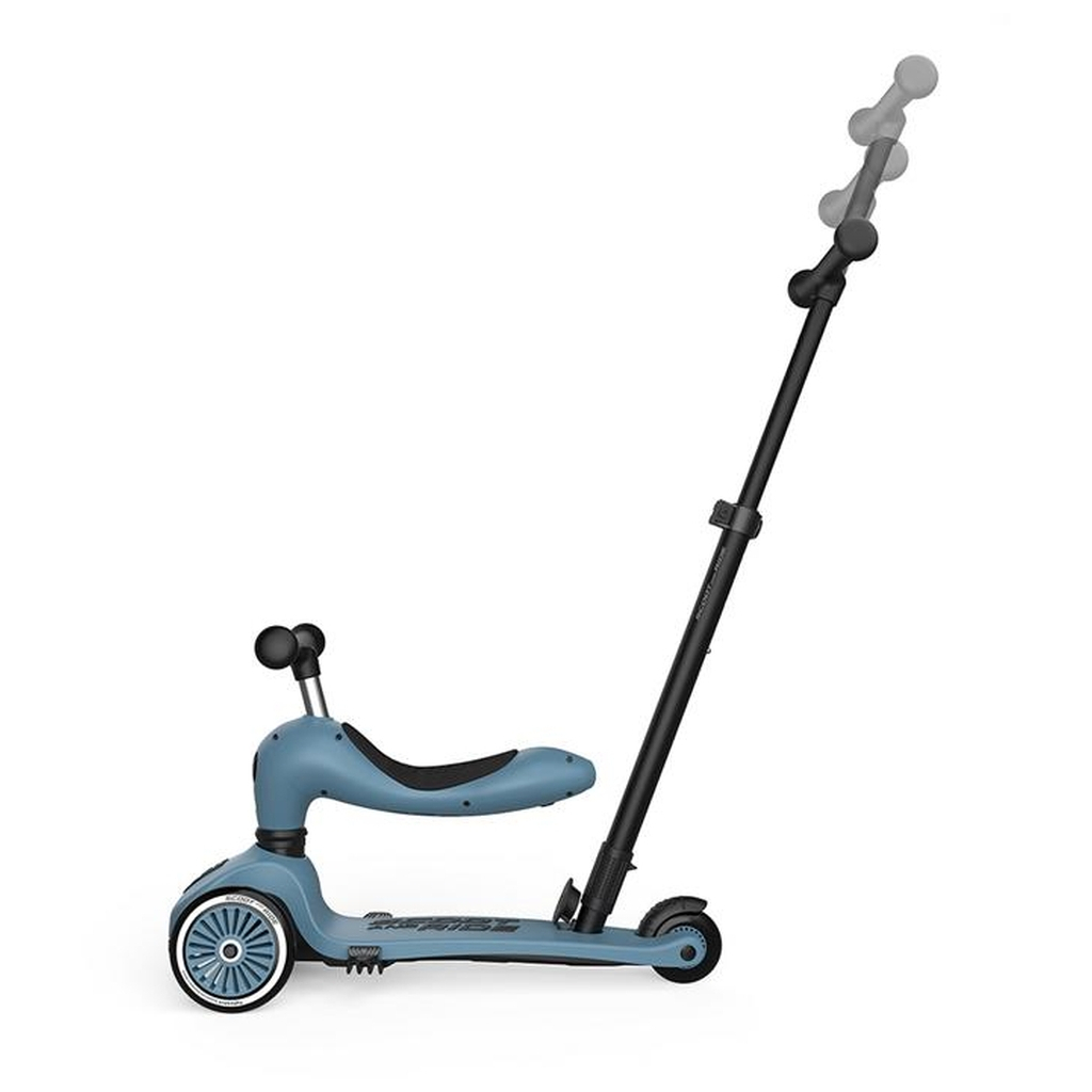 Самокат Scoot&Ride Highwaykick-1 Push and Go сіро-синій (SR-240527-STEEL) - изображение 2
