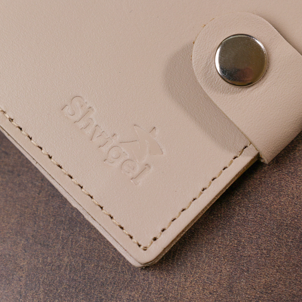 Портмоне Shvigel Шкіряне Бежеве (16510) - зображення 8