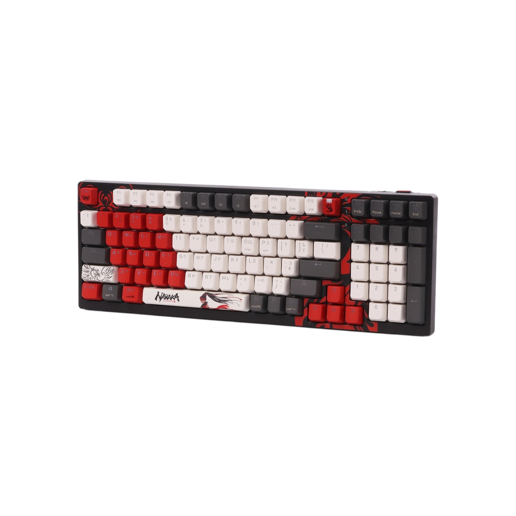 Клавіатура A4Tech Bloody WS98 Wireless/Bluetooth/USB Naraka (4711421001106) - зображення 2