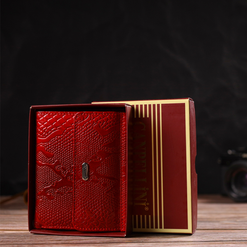 Гаманець Canpellini З натуральної шкіри Червоний (21816) - зображення 10