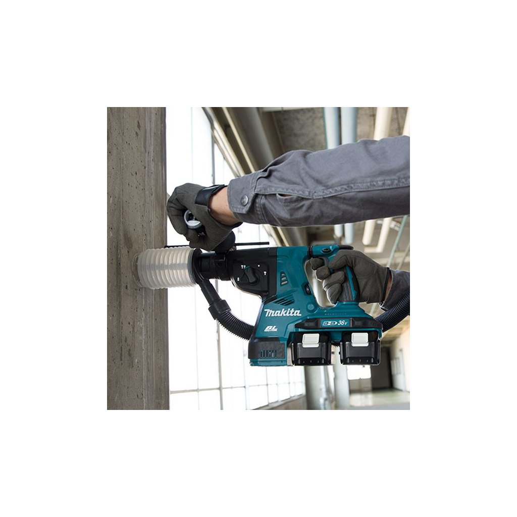 Перфоратор Makita DHR280Z SDS-PLUS LXT, 18В+18В (без АКБ та ЗП) (DHR280Z) - зображення 2