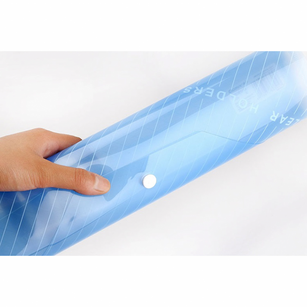 Папка - конверт Comix А4, прозора синя (FOLD-COM-C330-BL) - зображення 2