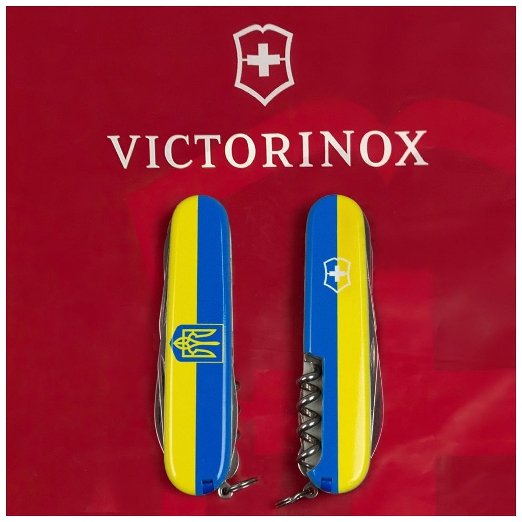Ніж Victorinox Huntsman Ukraine 91 мм Герб на прапорі горизонтальний (1.3713.3_T3040p) - зображення 11