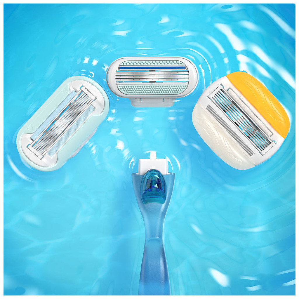 Бритва Gillette Venus Smooth станок + змінні картриджі 3 шт. (7702018469826) - изображение 4