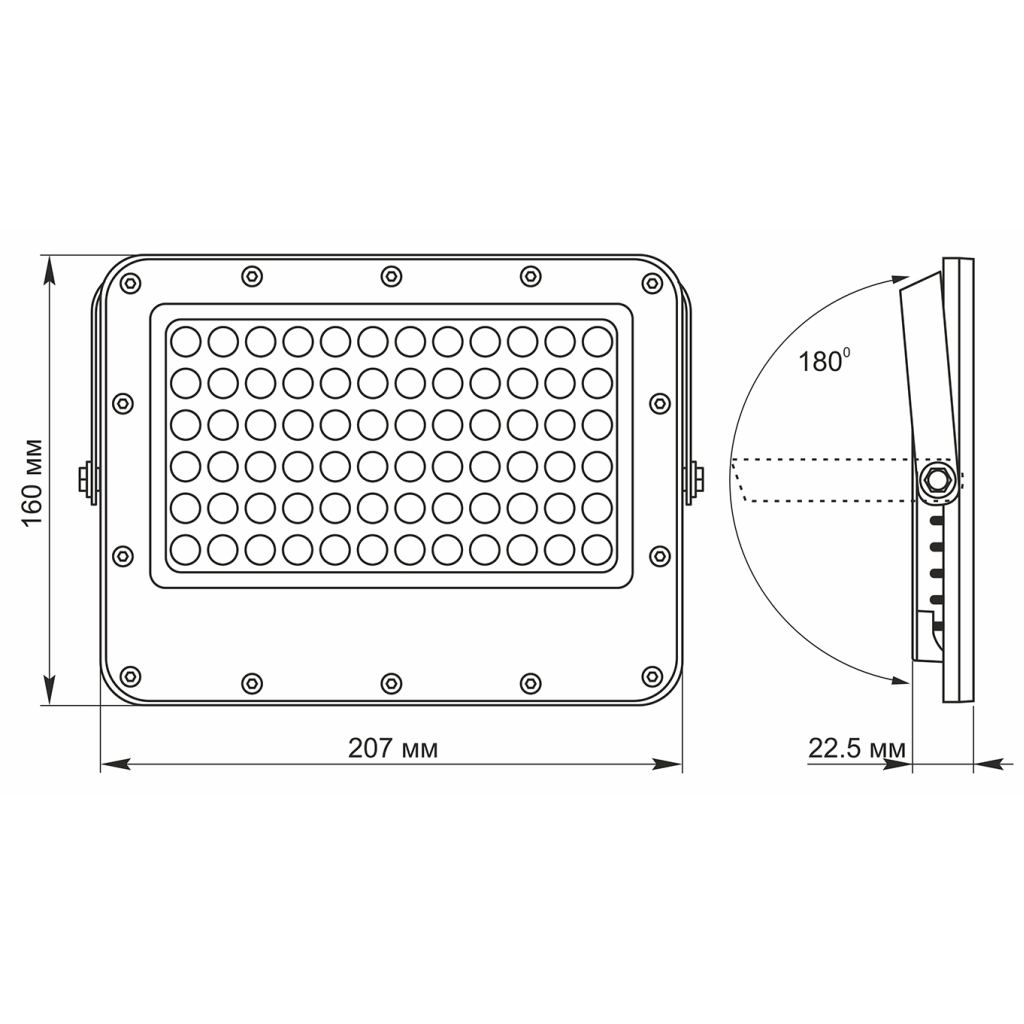 Прожектор Videx LED 1000LM 5000K 3.2V (VL-FSO2-505) - зображення 6