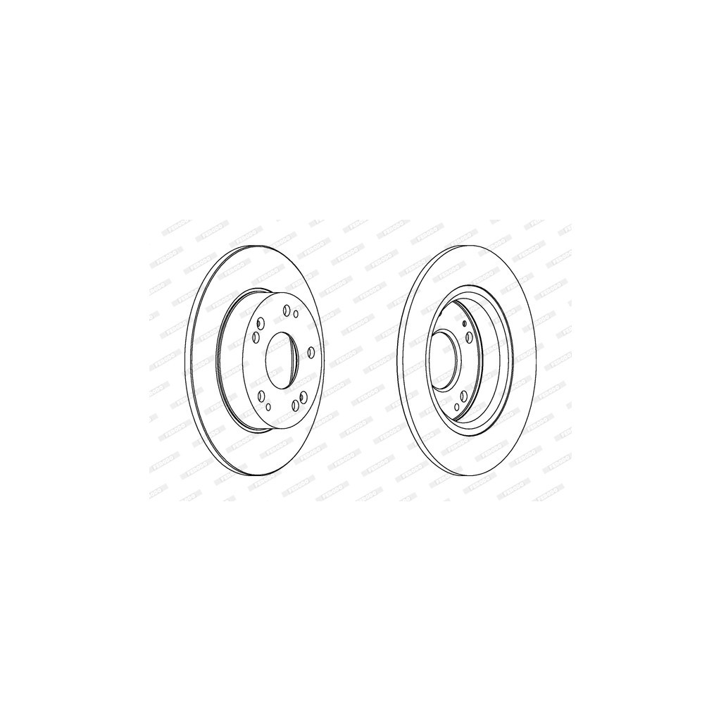 Гальмівний диск FERODO DDF1558 - зображення 1