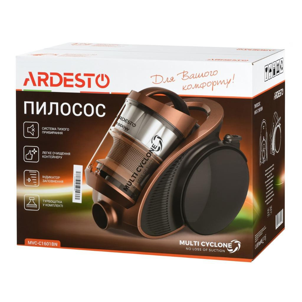 Пилосос Ardesto MVC-C1601BN - зображення 12