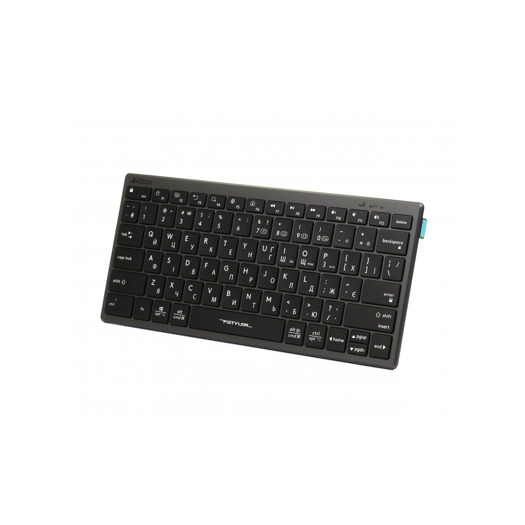 Клавіатура A4Tech FBX51C Wireless/Bluetooth Grey (FBX51C Grey) - зображення 2
