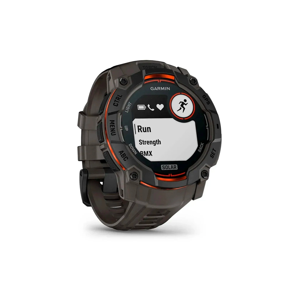 Смарт-годинник Garmin Instinct 3, 50mm, Solar, Black Bezel with Charcoal Band, GPS смарт-годинник (010-02935-00/010-02935-40) - зображення 3