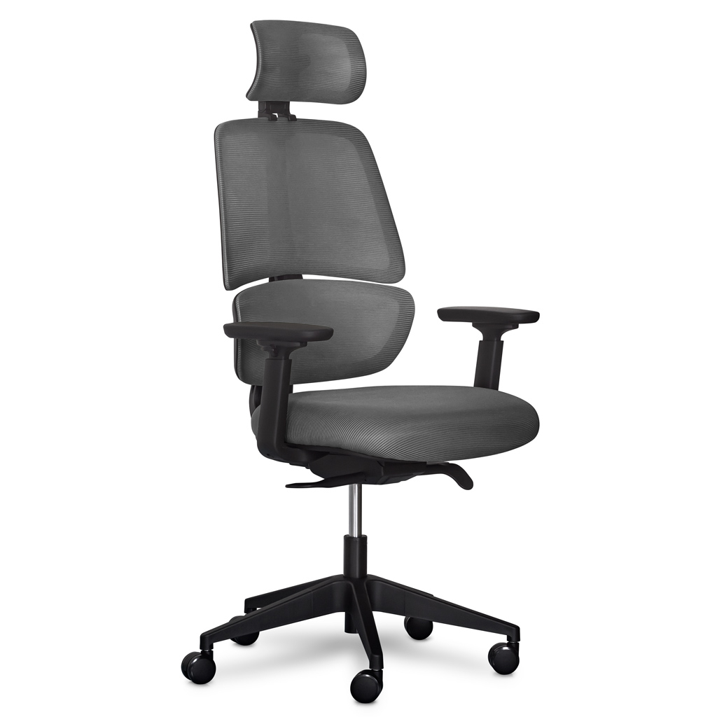 Офісне крісло Mealux Leo Air Plus Dark Grey (Y-546 KBG) - зображення 1