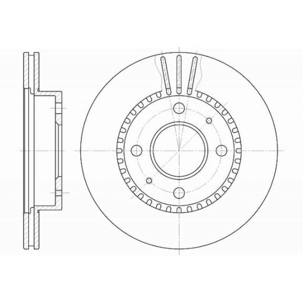 Гальмівний диск REMSA 6423.10 - зображення 1