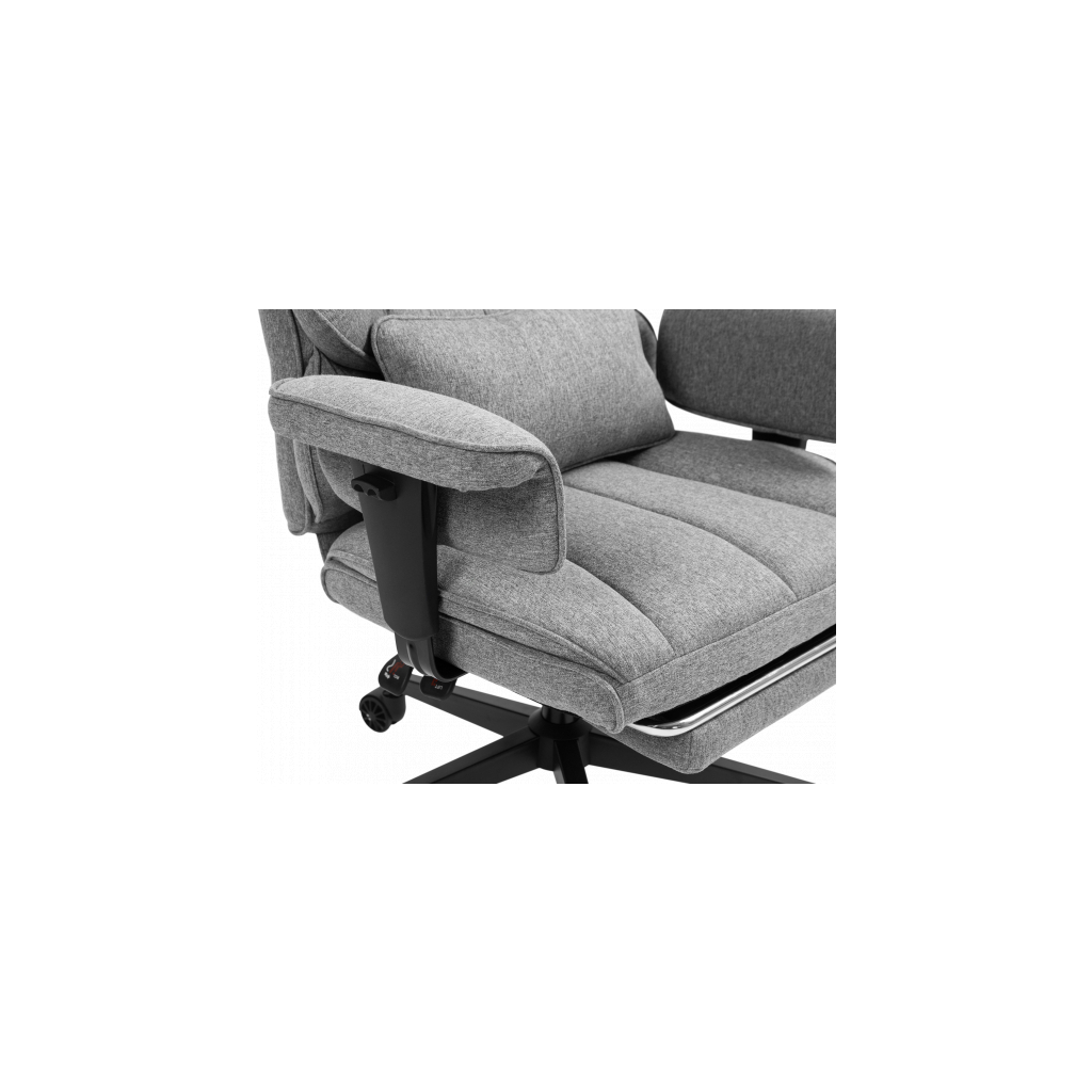 Офісне крісло GT Racer B-2511 Gray (B-2511 Fabric Gray) - зображення 10