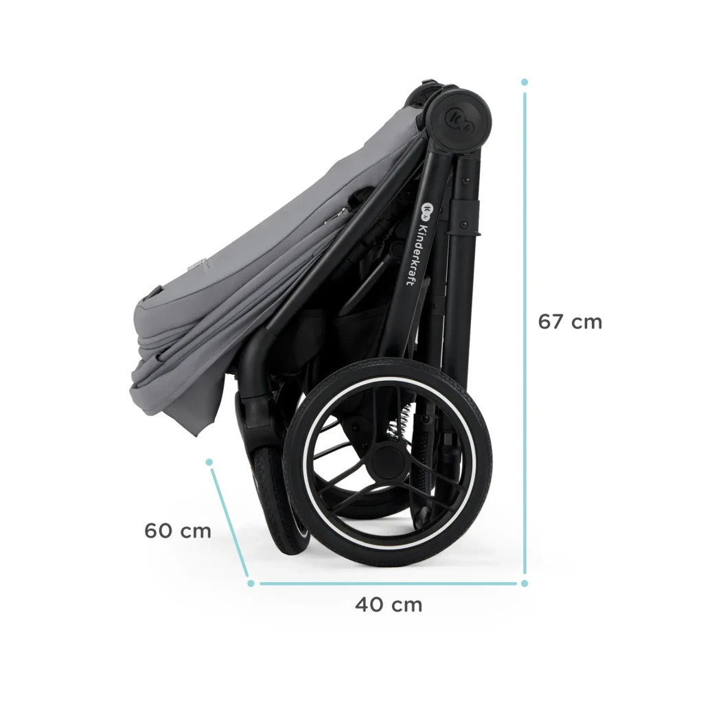 Коляска Kinderkraft 2 в 1 Nea Platinum Grey (KSNEA000GRY2000) (5902533919826) - зображення 10