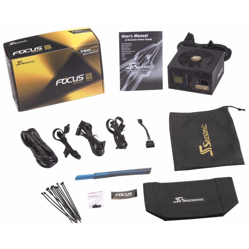 Блок живлення Seasonic 750W FOCUS Gold (SSR-750FM) - изображение 10