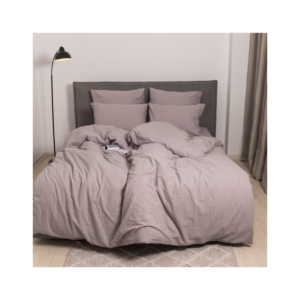 Постільна білизна MirSon Gray beige Варена бавовна 200х220 (2200007885275) - зображення 2