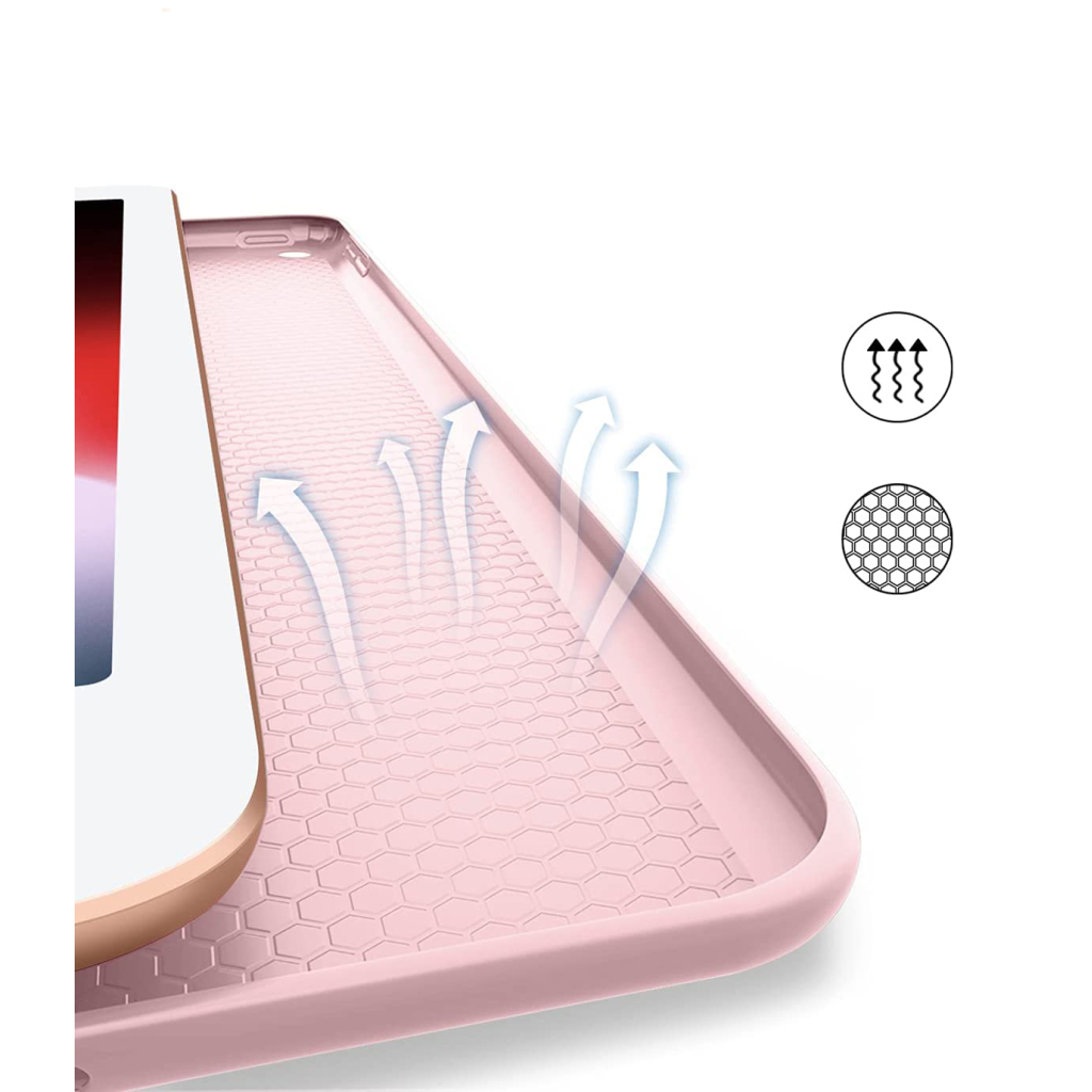 Чохол до планшета BeCover Tri Fold Soft TPU Silicone Apple iPad 10.2 2019/2020/2021 Rose Gold (706886) - зображення 3