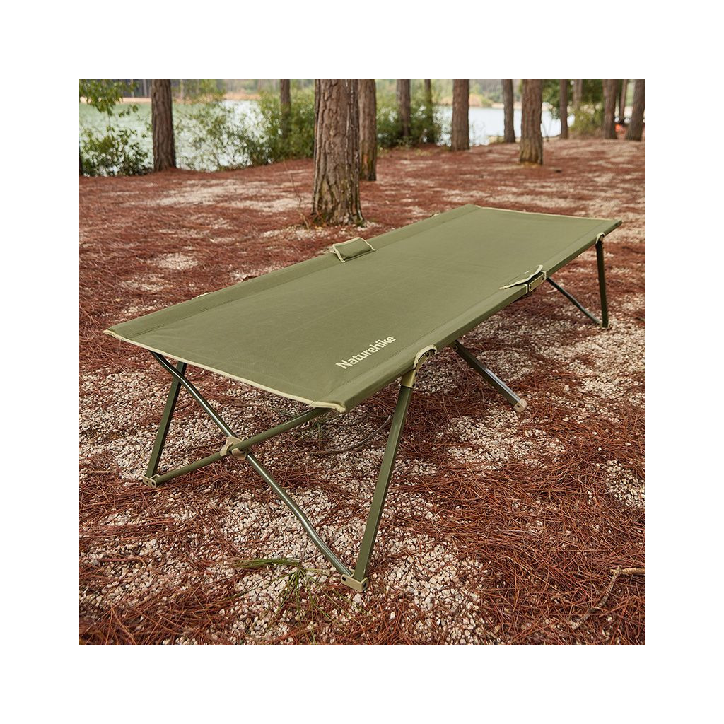 Розкладачка Naturehike CNH22JU033, сталь, зелений (6975641888543) - зображення 5