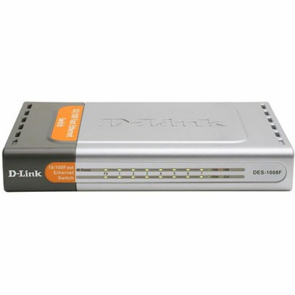 Комутатор мережевий D-Link DES-1008F - зображення 1