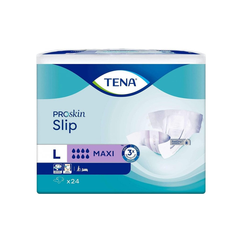 Підгузки для дорослих Tena Slip Maxi Large 24 шт, 92-144 см 8 крапель (7322541118574) - зображення 1