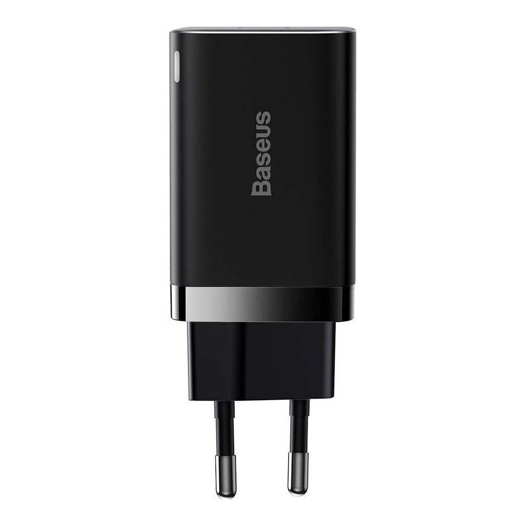 Зарядний пристрій Baseus Super Si Pro Quick Charger C+U 30W black (CCSUPP-E01) - зображення 3