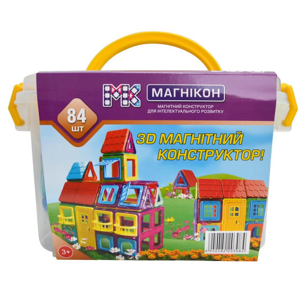 Конструктор Магнікон 84 детали Plastic box (МK-84) - зображення 3
