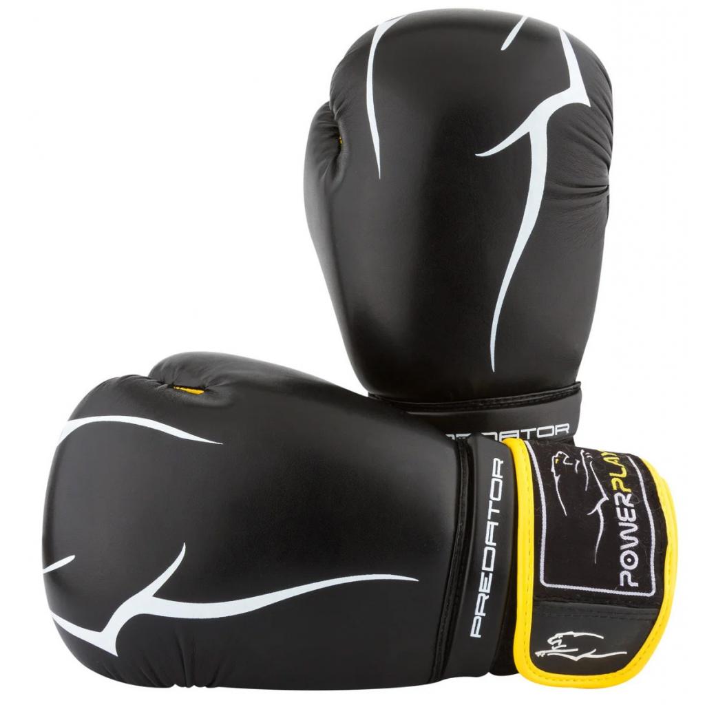 Боксерські рукавички PowerPlay 3018 14oz Black/Yellow (PP_3018_14oz_Black/Yellow) - зображення 6