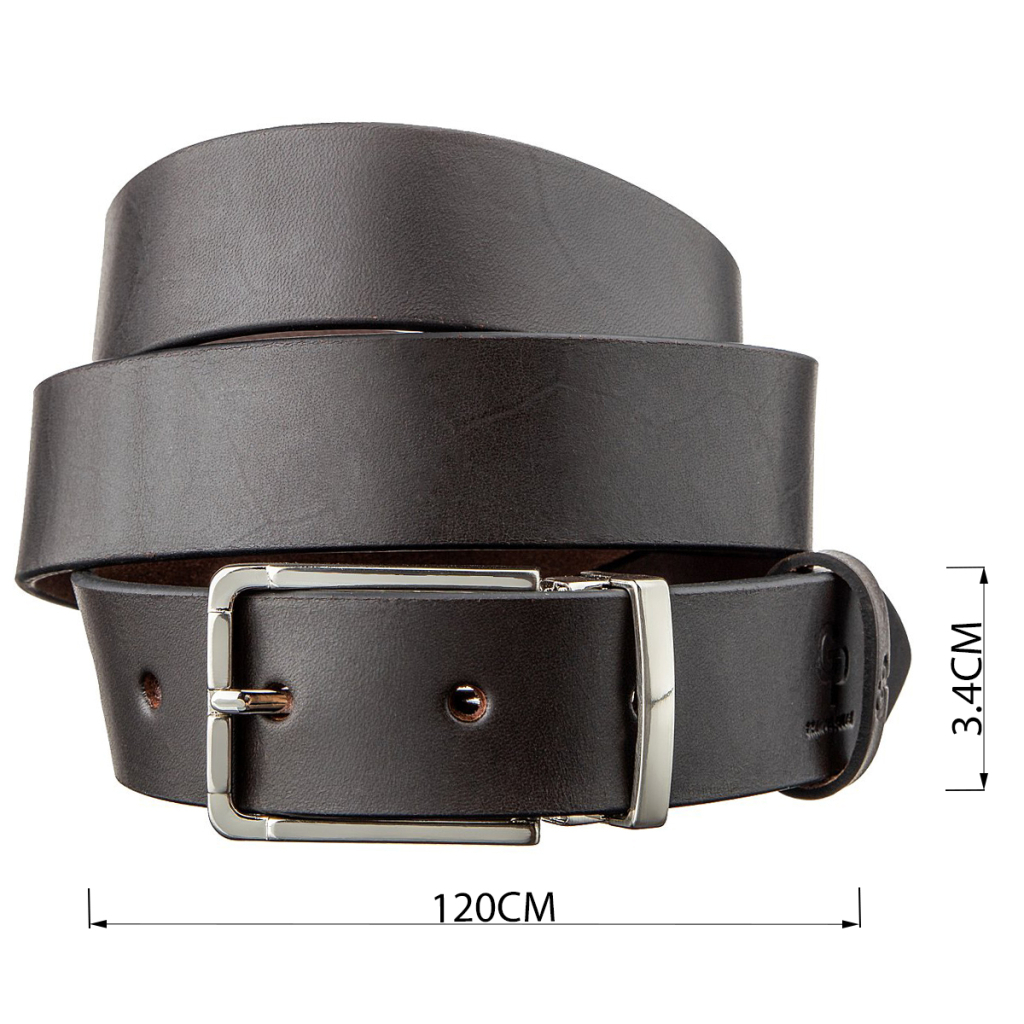 Ремінь Grande Pelle Шкіряний Коричневий (11065) - зображення 3