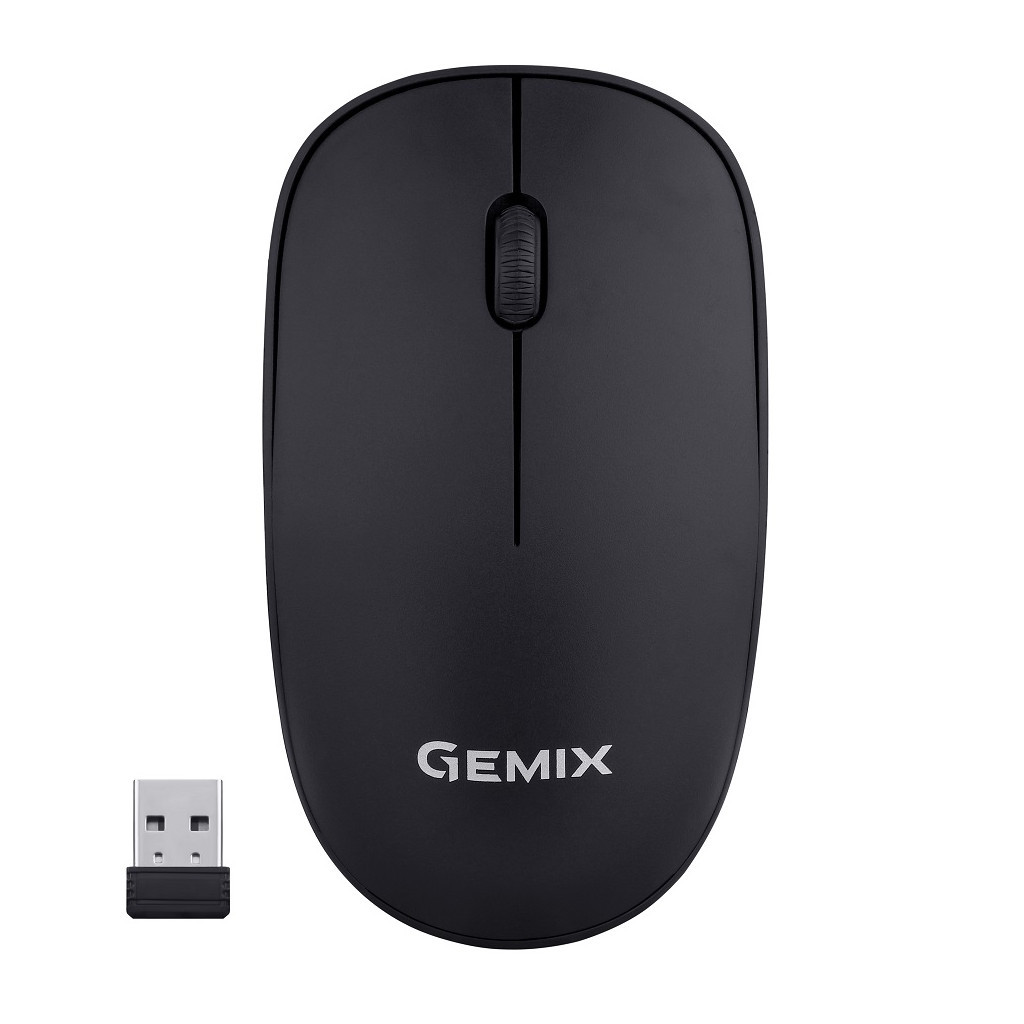 Мишка Gemix GM195 Wireless Black (GM195Bk) - зображення 1