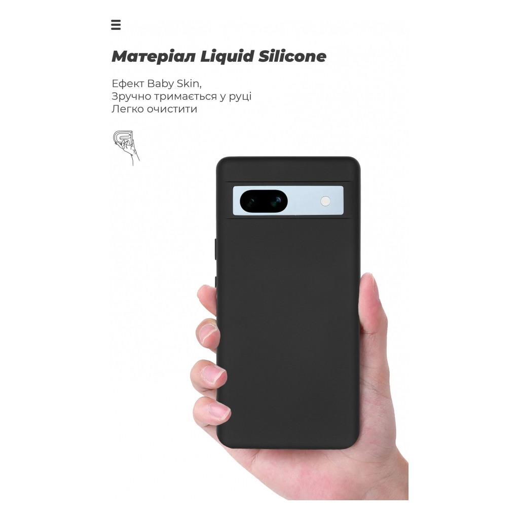 Чохол до мобільного телефона Armorstandart ICON Case Google Pixel 7a Black (ARM70910) - зображення 7