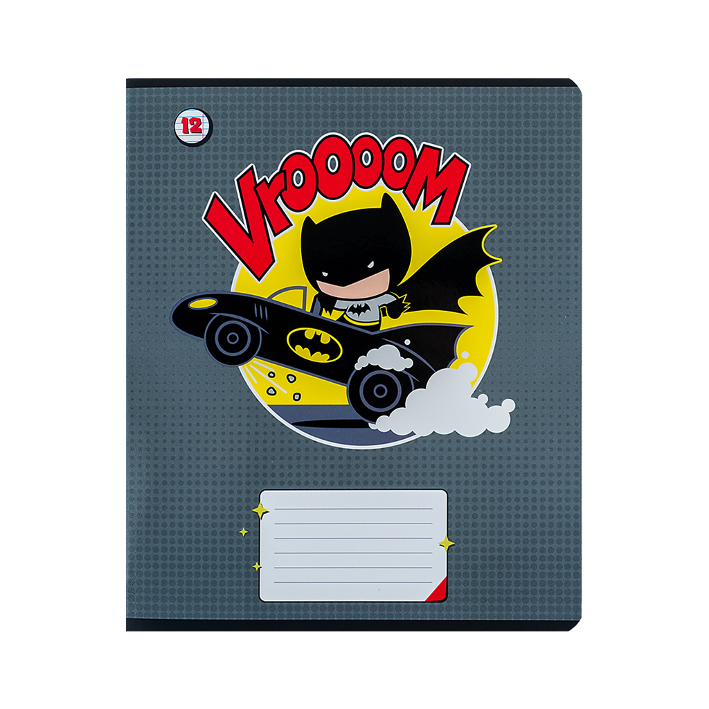 Зошит Kite DC Comics 12 аркушів, лінія (DC24-234) - зображення 4