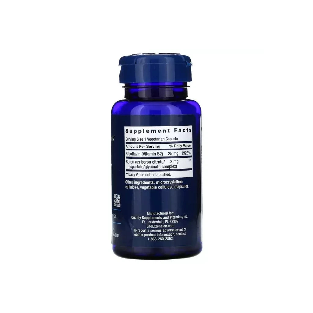 Мінерали Life Extension Бір, 3 мг, Boron, 100 вегетаріанських капсул (LEX-16611) - зображення 2