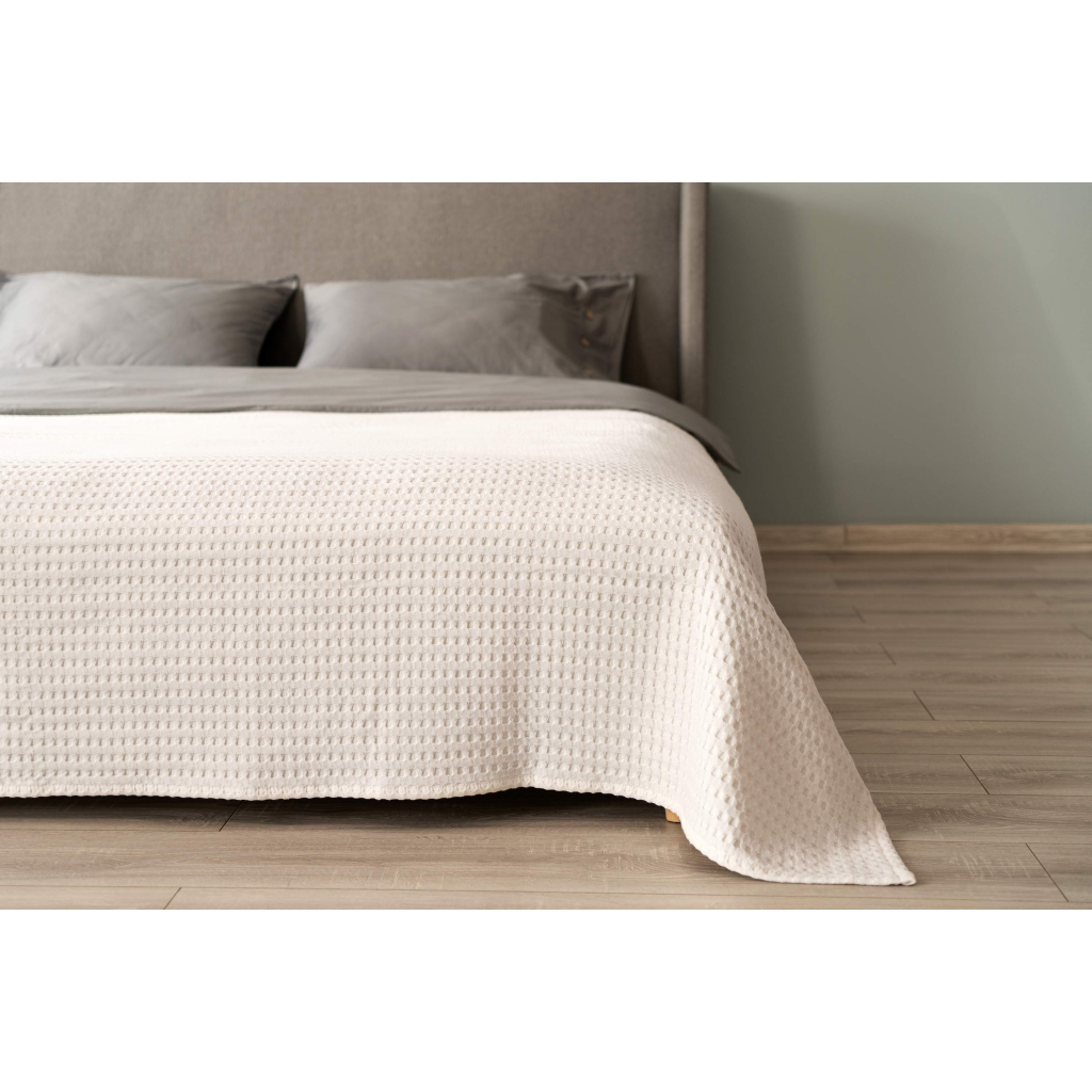 Плед Ardesto Pique 100% бавовна айвори 220х230 см (ART0822PI) - изображение 4