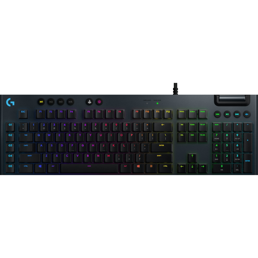 Клавіатура Logitech G815 Lightsync RGB Mechanical GL Linear USB UA Black (920-009008) - зображення 1