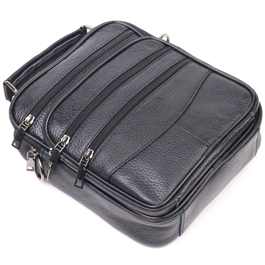 Сумка Vintage Шкіряна Чорна (21270) - зображення 5