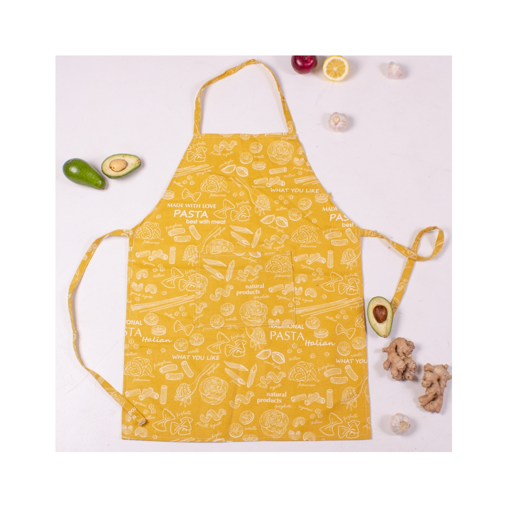 Фартух MirSon рогожа/напівпанама №201 - Yellow paste (2200006753834) - зображення 2