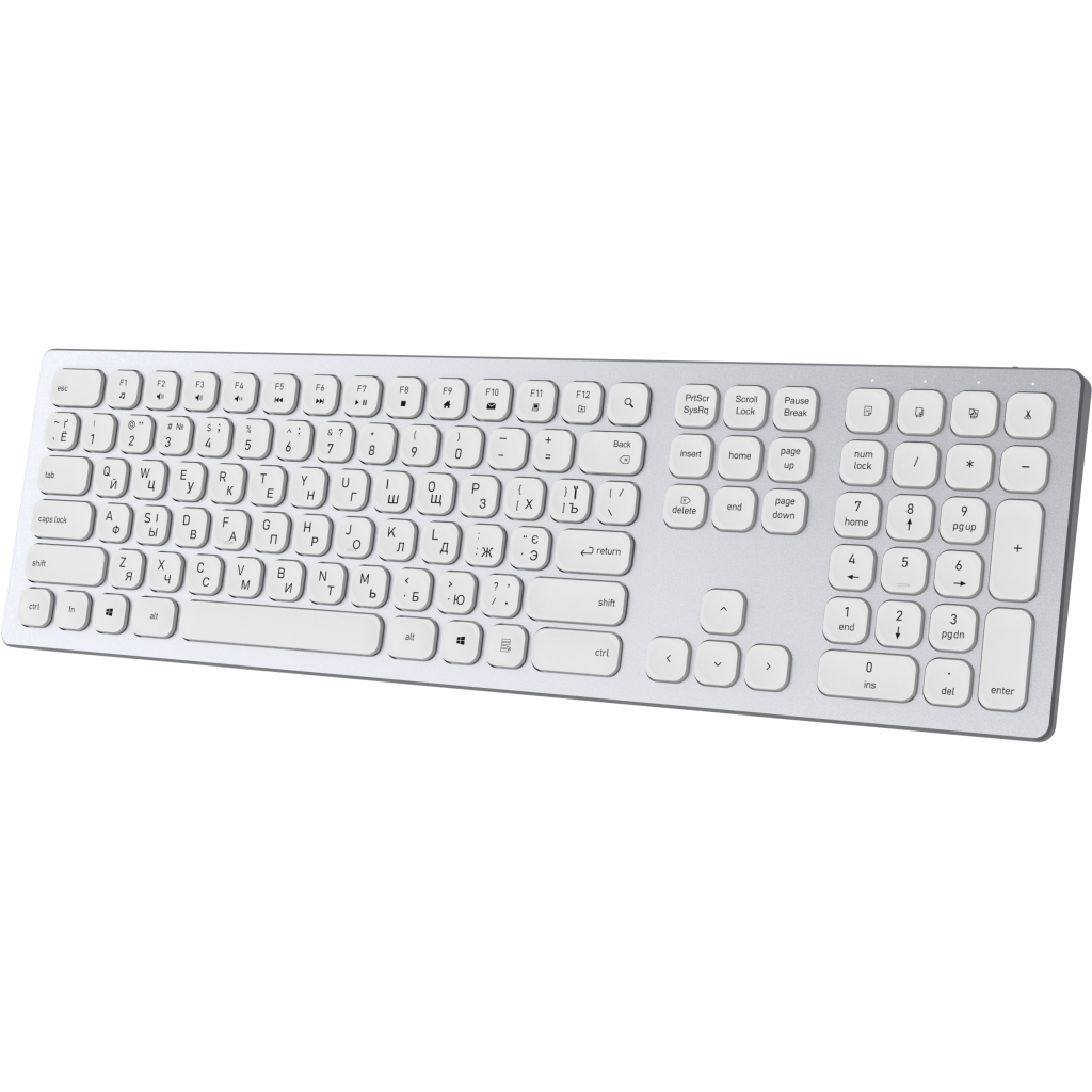 Клавіатура OfficePro SK1550 Wireless White (SK1550W) - зображення 3