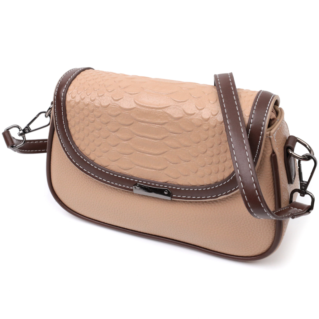 Сумка Vintage З натуральної шкіри Бежева (22373) - зображення 1