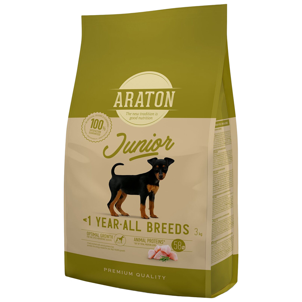 Сухий корм для собак ARATON Junior All Breeds 3 кг (ART45962) - зображення 1