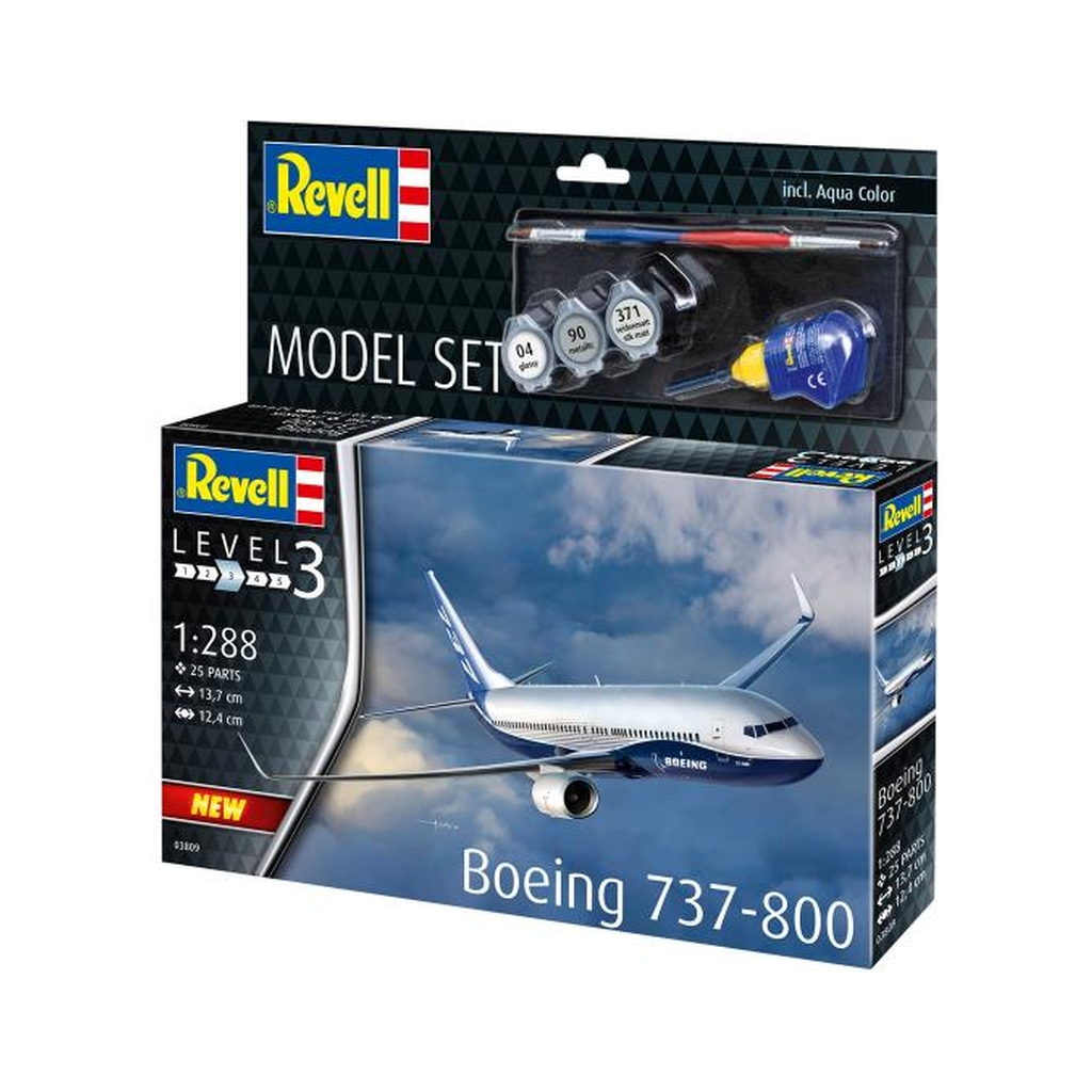 Збірна модель Revell набір Літак Boeing 737-800, рівень 3, 1:288 (RVL-63809) - picture 4