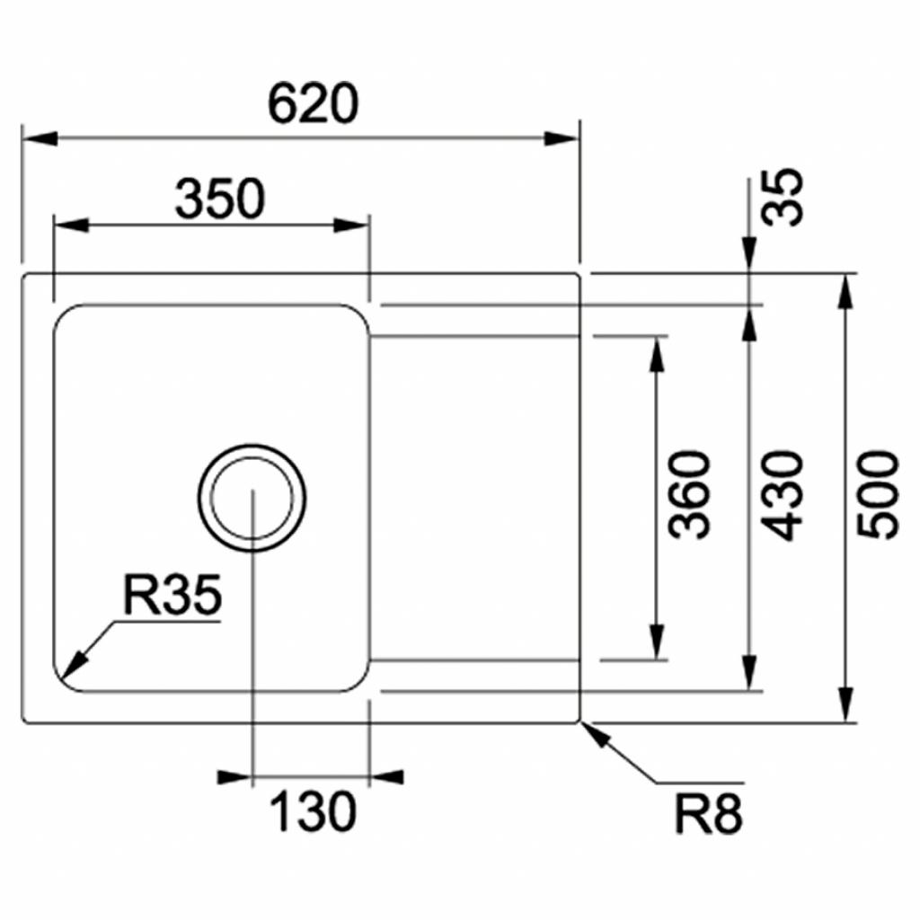 Мийка кухонна Franke Orion Tectonite OID 611-62 (114.0498.008) - зображення 2