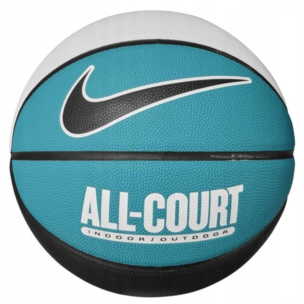 М'яч баскетбольний Nike Everyday All Court 8P Deflated чорний, білий, бірюзовий Уні 7 N.100.4369.110.07 (887791750679) - зображення 1