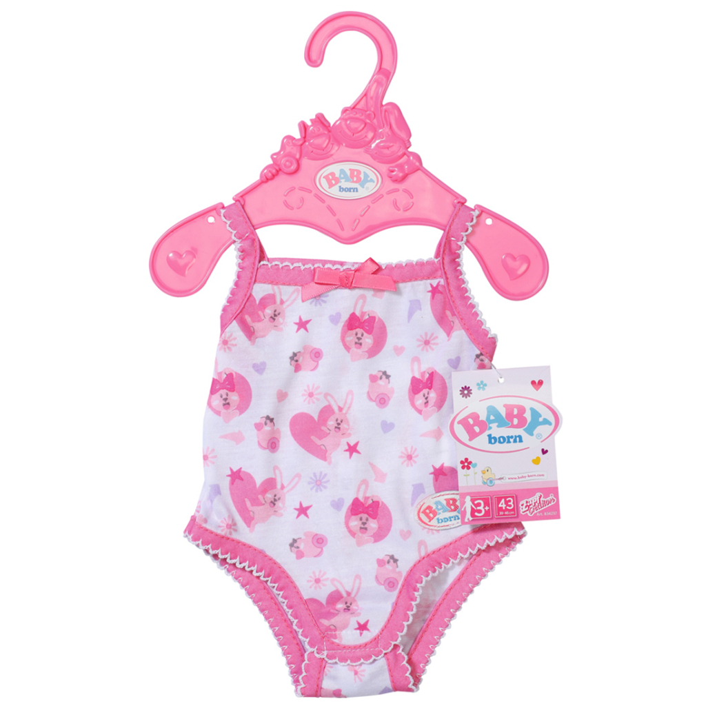 Аксесуар до ляльки Zapf Одяг для ляльки Baby Born – Боді з зайкой (834237) - зображення 2