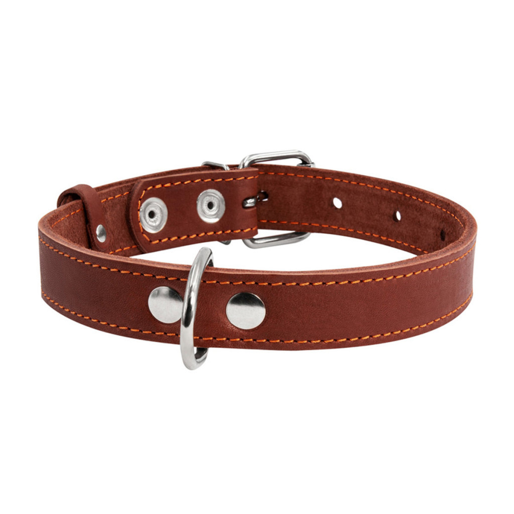 Нашийник для тварин Collar одинарний Ш 25 мм Д 38-50 см коричневий (02196) - зображення 3