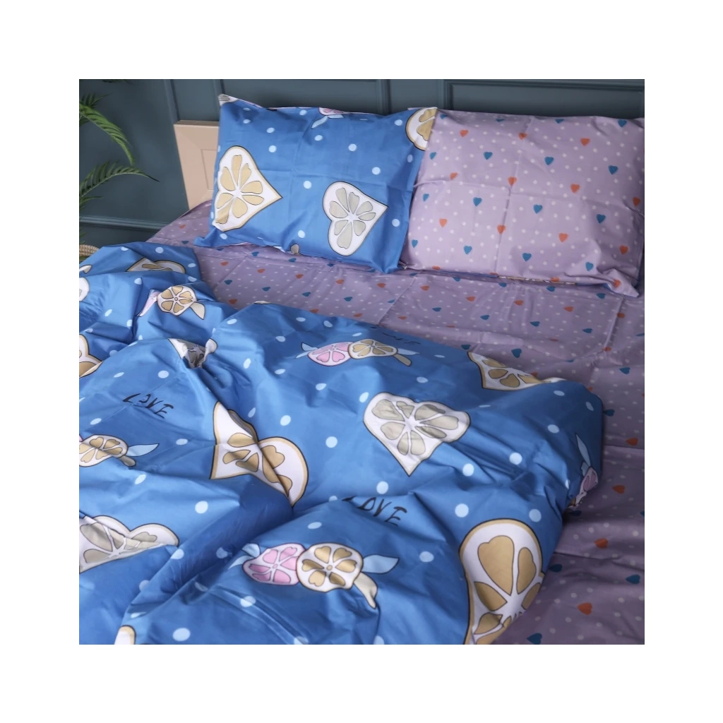 Постільна білизна MirSon Бязь Premium 17-0470 Love lemon Односпальний (2200003337808) - изображение 1