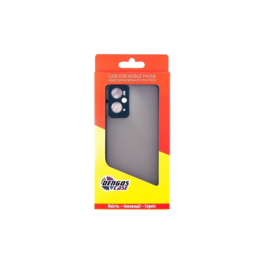 Чохол до мобільного телефона Dengos Kit for OPPO A76 case + glass (Black) (DG-KM-37) - зображення 4
