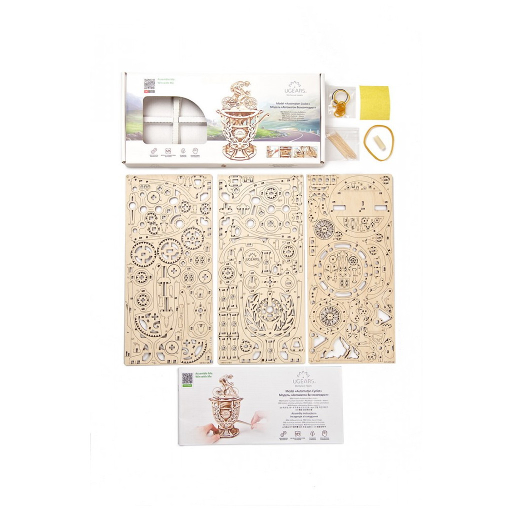 Конструктор Ugears Автоматон Велосипедист (6337280) - зображення 6