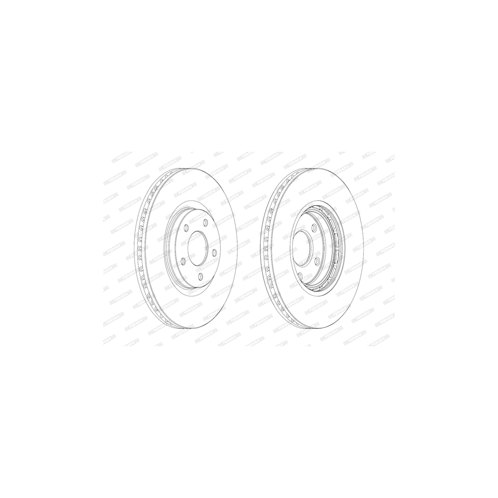 Гальмівний диск FERODO DDF1724C - зображення 1