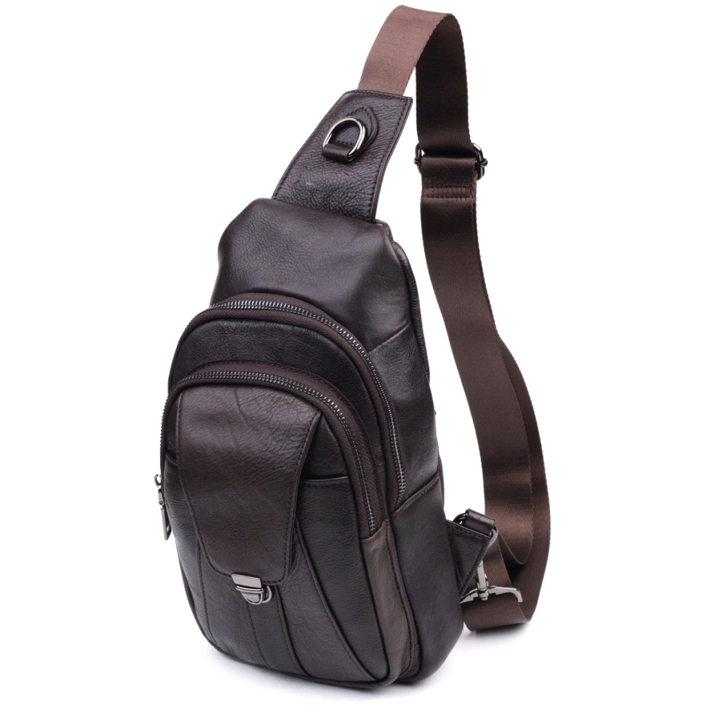 Сумка Vintage Чоловіча через плече з натуральної шкіри Коричнева (21306) - зображення 1